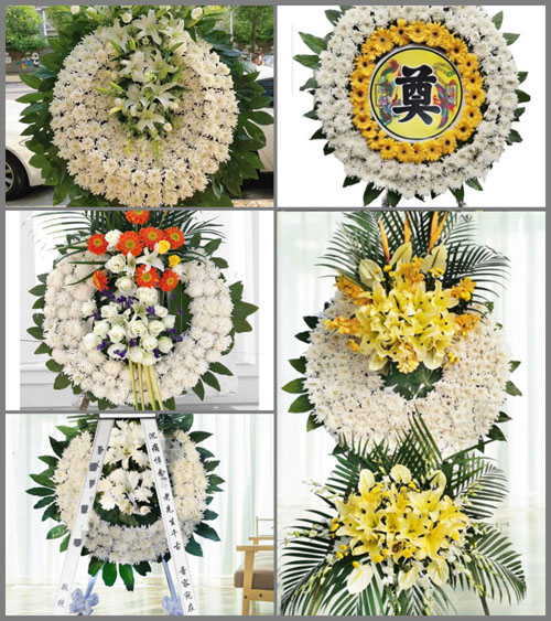 湖北襄阳市南漳县巡检镇松树沟村花圈速递